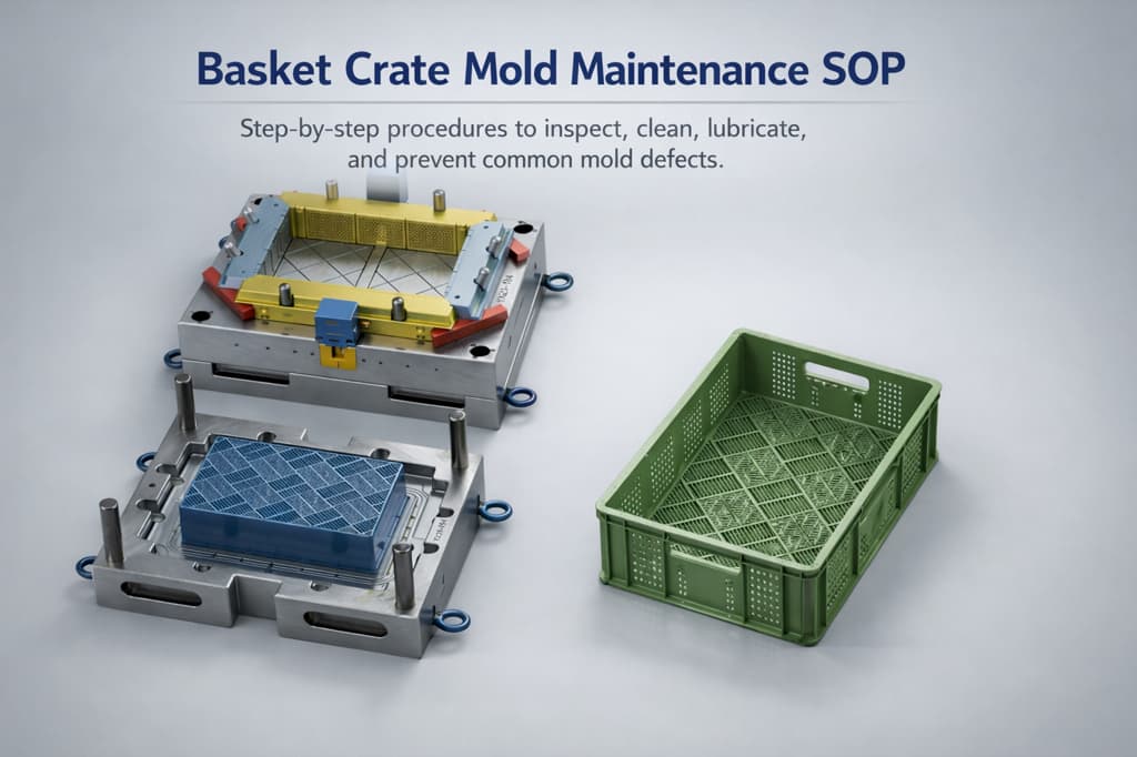 Plastic Basket and Crate Mold Maintenance SOP: Daily, Weekly, Monthly, Quarterly Checklist