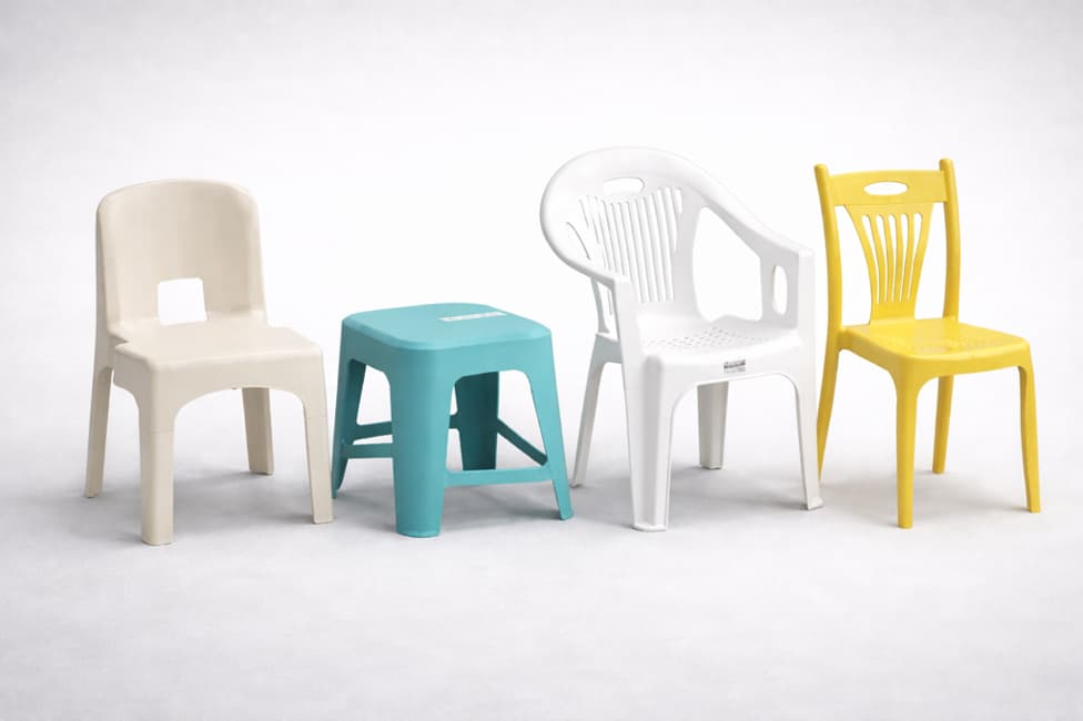 Serie de moldes para muebles de exterior